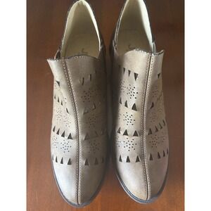 JBU By Jambu Boots Womens 8.5 Evelyn Encore Ankle Booties Heels Pull On Brown